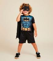 Macacão Infantil com Máscara e Estampa Batman - Tam 3 a 8 Anos - 2