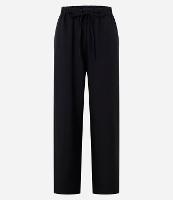 Calça Pantalona em Alfaiataria com Cós de Elástico e Amarração - 1