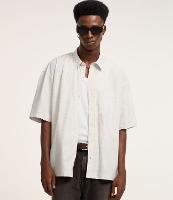 Camisa Overboxy em Tricoline com Estampa Xadrez e Bolso - 2