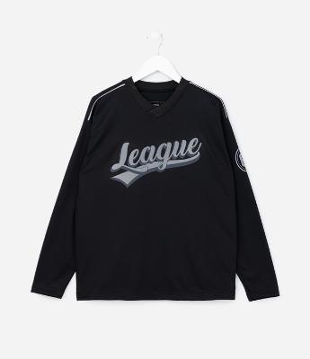 Camiseta Infantil com Estampa Frente e Verso League - Tam 5 a 14 Anos