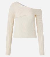 Blusa Ombro Só em Tricô Canelado - 1