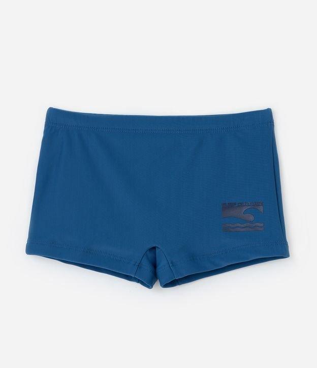 Sunga Boxer Infantil em Microfibra com Estampa Lateral de Ondinha - Tam 5 a 14 Anos - 1