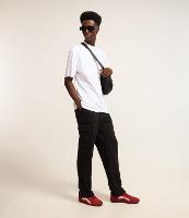 Calça Baggy em Moletom com Bolso Cargo - 3