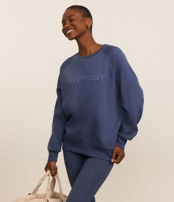 Casaco Esportivo em Algodão com Estampa Movement