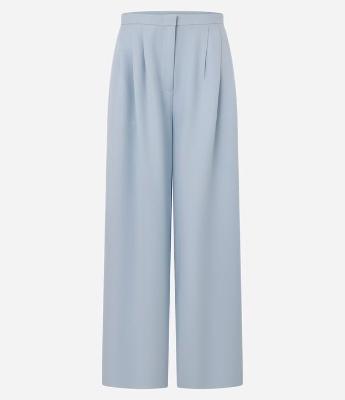 Calça de Alfaiataria Pantalona com Pregas Frontais