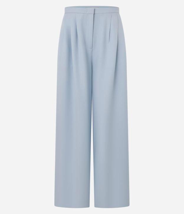 Calça de Alfaiataria Pantalona com Pregas Frontais - 1