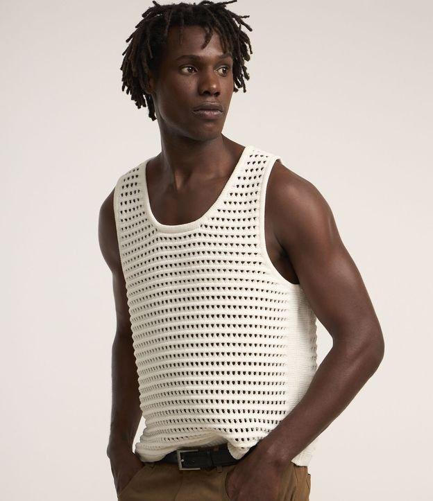 Regata em Tricô com Ponto Aberto - 1