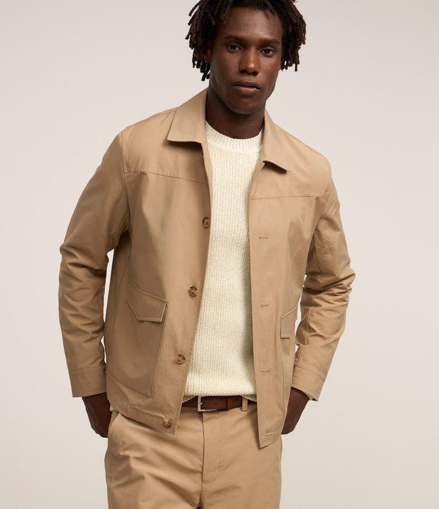 Jaqueta em Sarja com Bolsos Cargo - 2