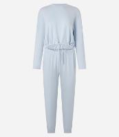 Pijama Longo em Poliviscose com Amarração na Barra - 1