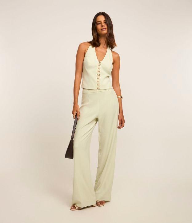 Calça Wide Leg com Cós Alfaiatado - 3