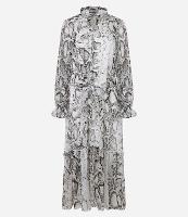 Vestido Midi em Chiffon com Estampa Animal Print - 1