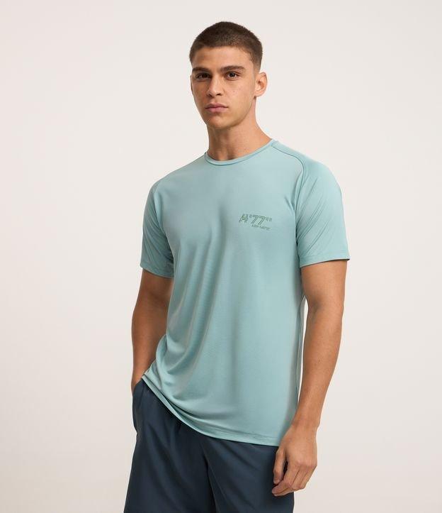 Camiseta Esportiva em Tecnologia Dry com Estampa Laser Curt e Cava Raglan - 2