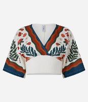 Blusa Texturizada com Estampa de Favinhos - 1