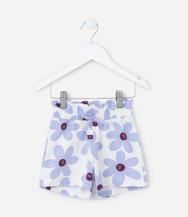 Short Infantil com Estampa Floral - Tam 1 a 6 Anos - 1