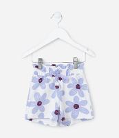 Short Infantil com Estampa Floral - Tam 1 a 6 Anos - 1