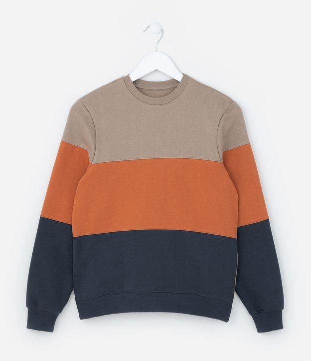 Blusão Infantil Quentinho com Estampa Bloco De Cor - Tam 5 a 14 Anos - 1