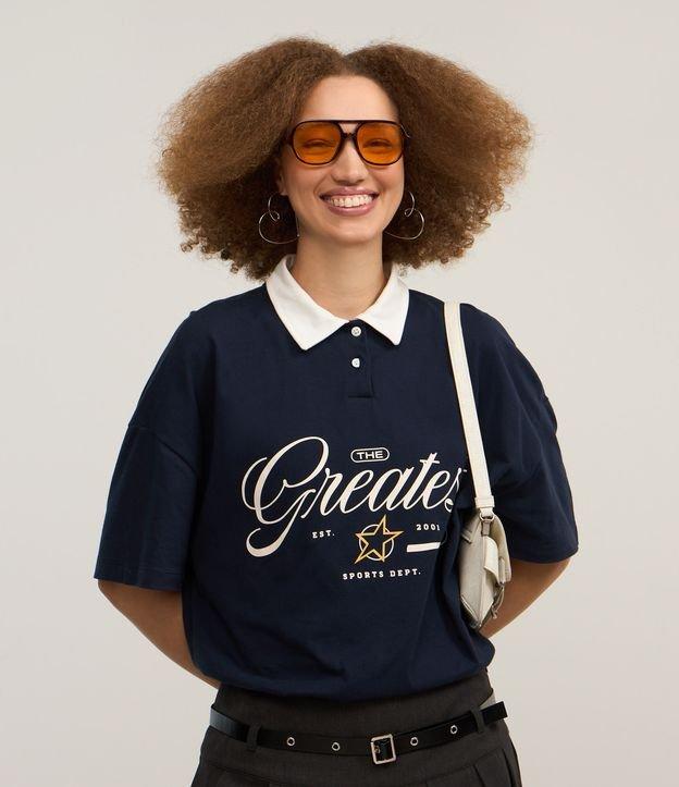 Camiseta Polo Oversized em Algodão com Estampa Greates - 2