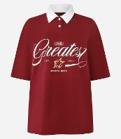 Camiseta Polo Oversized em Algodão com Estampa Greates - 1