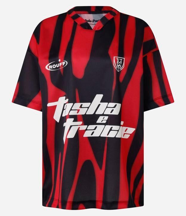 Camiseta Sport Core com Estampa Tasha e Tracie em Linhas Contrastantes - 1