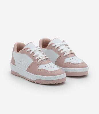 Tênis Street Infantil com Recortes Contrastantes - Tam 28 a 35