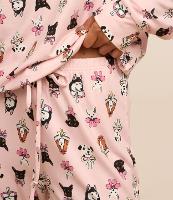 Pijama Longo Com Toque Suave e Estampa de Cachorro - 2