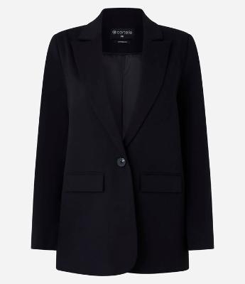 Blazer Oversized Alfaiatado com Botão Único