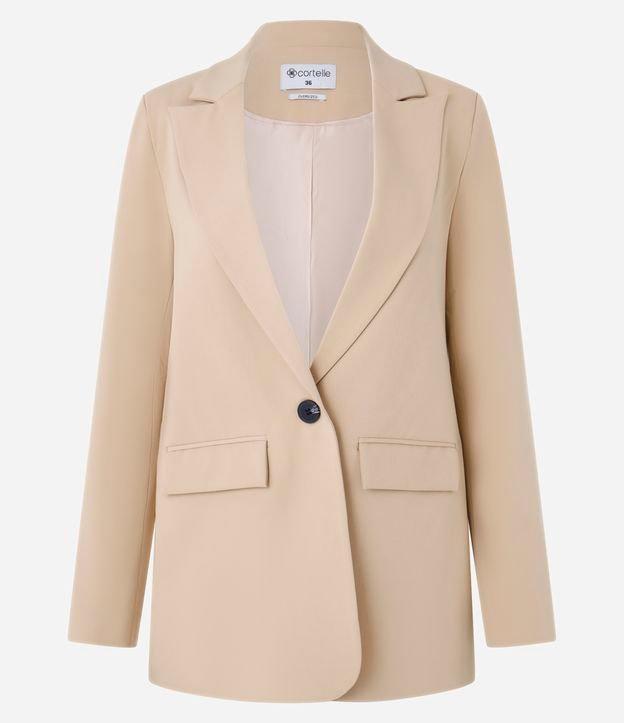 Blazer Oversized Alfaiatado com Botão Único - 1