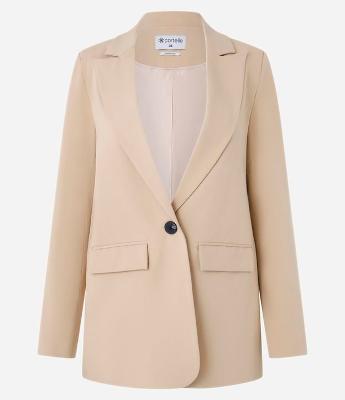 Blazer Oversized Alfaiatado com Botão Único