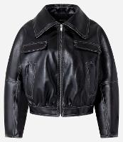 Jaqueta Bomber em PU com Pesponto Contrastante - 1