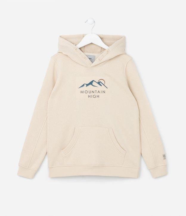 Blusão Infantil com Estampa Relevo Montanha - Tam 5 a 14 Anos - 1
