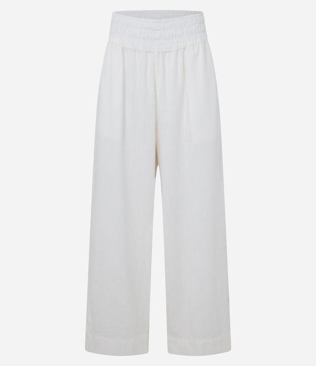 Calça Pantacourt em Jeans com Cintura Alta - 1