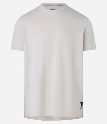 Camiseta Esportiva em Tecnologia Dry com Estampa Jacquard