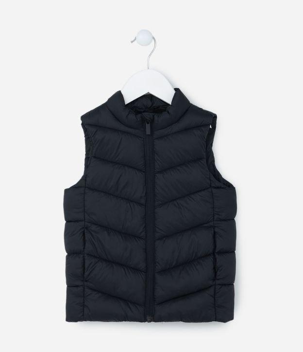 Colete Puffer Infantil Básico em Microfibra - Tam 1 a 4  Anos - 1