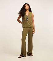 Calça Flare Texturizada com Cintura Alta - 2