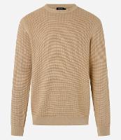 Suéter em Malha com Textura Xadrez Grid - 1