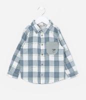 Camisa Infantil em Flanela com Estampa Xadrez - Tam 1 a 5 Anos - 1