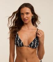 Biquíni Top Cortininha em Microfibra com Estampa Geométrica - 3