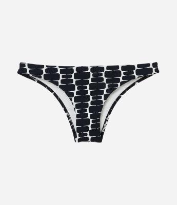 Biquíni Calcinha Básica em Microfibra com Estampa Geométrica