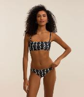 Biquíni Calcinha Básica em Microfibra com Estampa Geométrica - 2