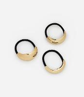 Kit 03 Elásticos de Cabelo com Detalhe em Metal de Tamanhos Diversos - 1