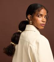 Kit 03 Elásticos de Cabelo com Detalhe em Metal de Tamanhos Diversos - 2