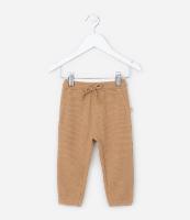 Calça Jogger Infantil Texturizada - Tam 0 a 18 meses - 1