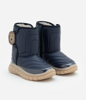 Bota Infantil com Sola de LED e Patch de Leãozinho - Tam 20 a 27