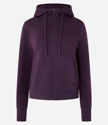 Jaqueta Esportiva em Mix de Tecidos com Capuz e Bolsos