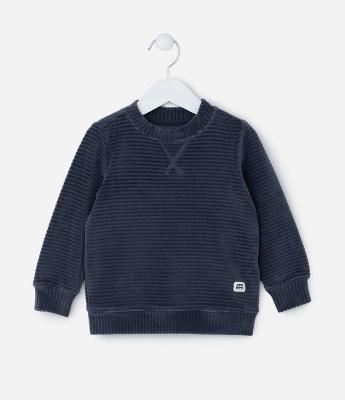 Blusão Infantil em Veludo Canelado - Tam 1 a 5 Anos