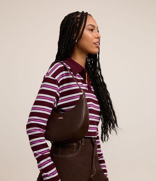 Bolsa Baguete Pequena e Estruturada com Alça de Mão - 2