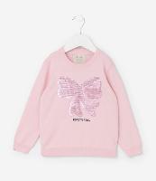 Suéter Infantil em Tricô com Bordado em Paetês - Tam 1 a 5 Anos - 1