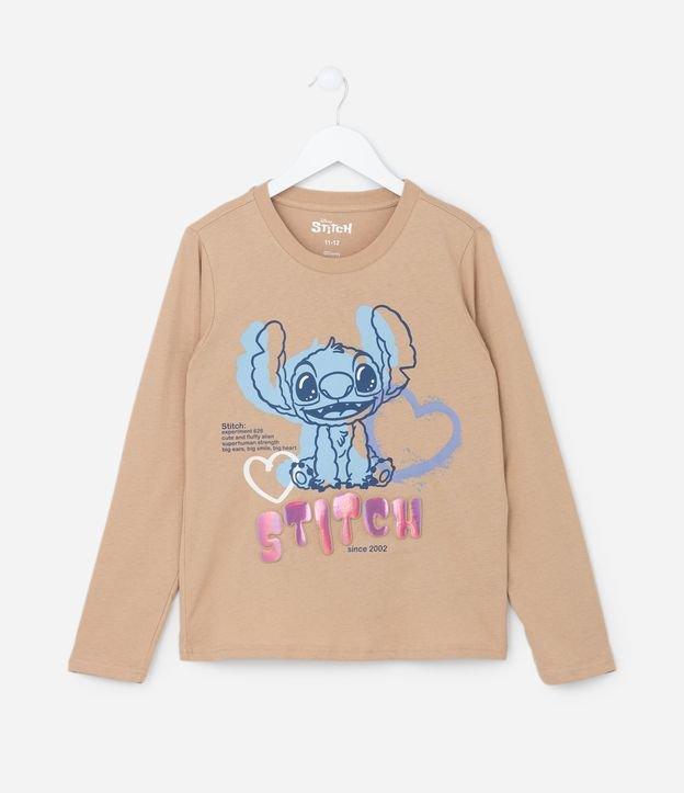 Camiseta Infantil com Estampa do Stitch - Tam 5 a 14 Anos - 1