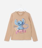 Camiseta Infantil com Estampa do Stitch - Tam 5 a 14 Anos - 1