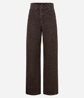 Calça Reta em Jeans com Estampa Animal Print - 1